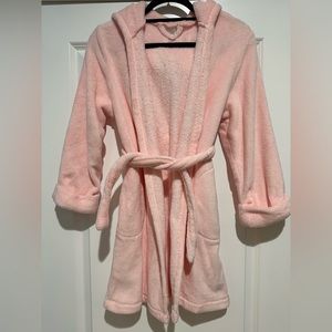 Girls Gap Pink Hooded Robe Size 10